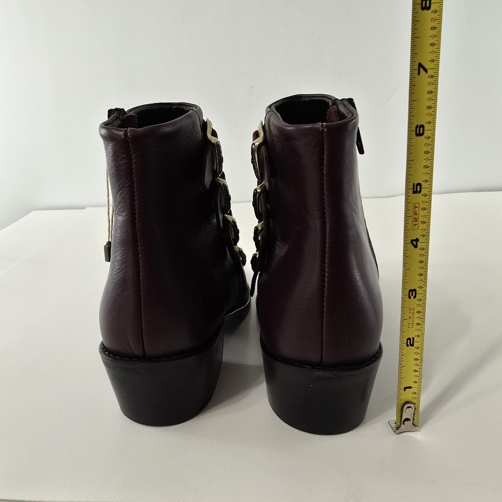 Anthropologie Anaki Paris Ankle Boots Leather Point Toe Pegasus Star NWT Sz 7.5 - Picture 8 of 11